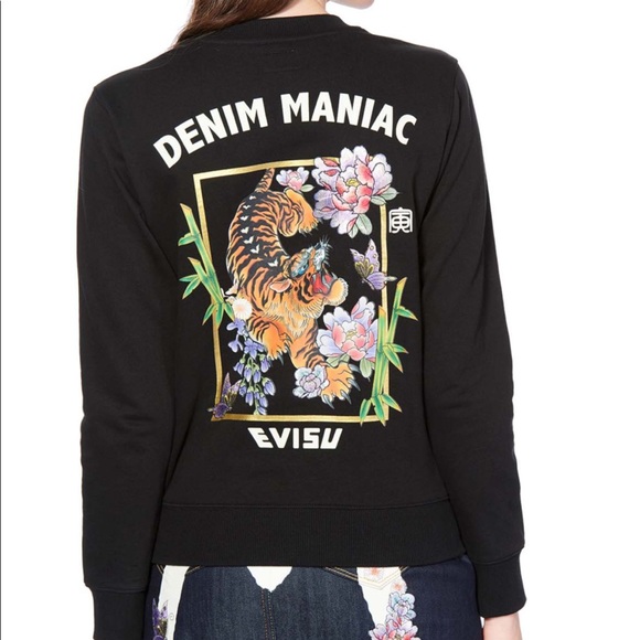 Evisu | Tops | Evisu Logo Embroidery And Tiger Printed Sweatshirt  display picture 1